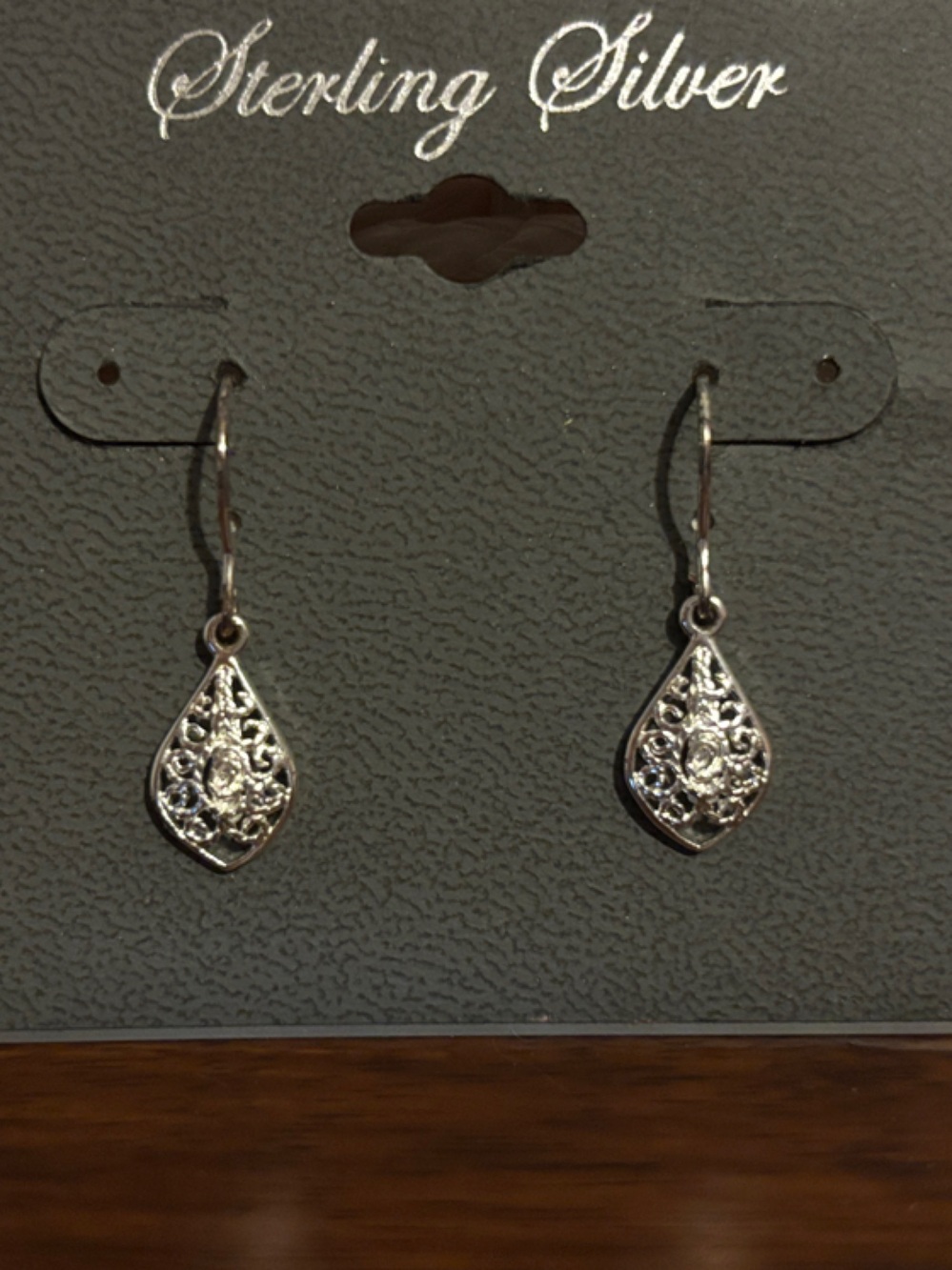 jcpenney Sterling Silver Filigree Teardrop Earrings - Silver